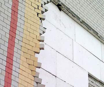 Пример обрушения стены 13 Пример обрушения стены